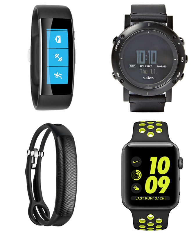 Men's fitness tracking monitors