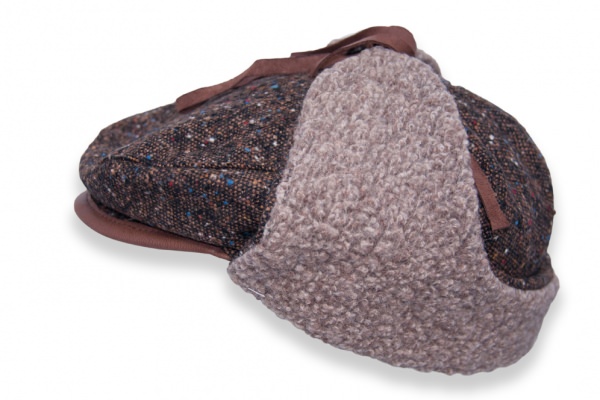 Drivers Cap - Tweed Wool Brown