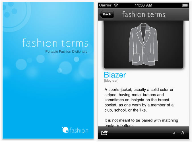 Fashion Terms App