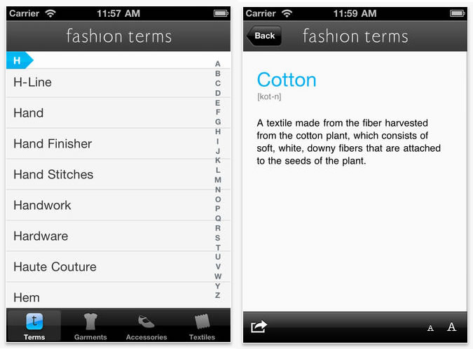 Fashion Terms App