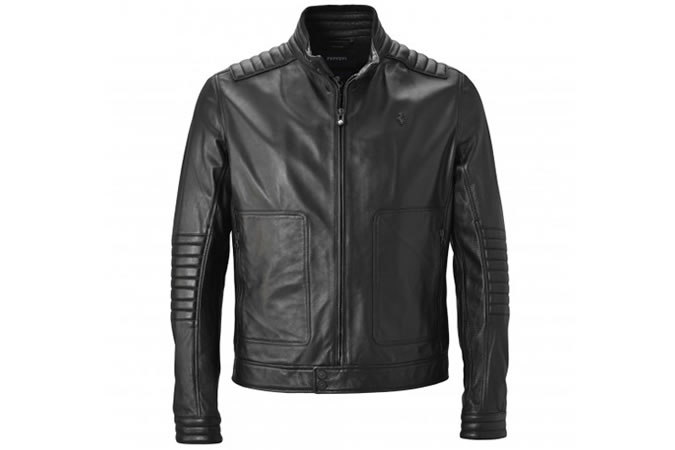 Ferrari Leather Bomber Jacket