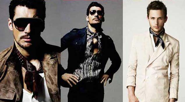 neck tie for men 2012 David Gandy neck tie for men 2012 - David Gandy wearing