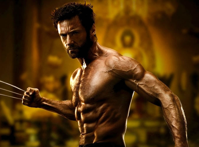 Hugh Jackman as Wolverine - Best Men's Hollywood Bodies