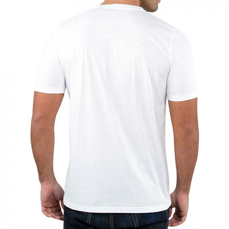 plain white shirt back view