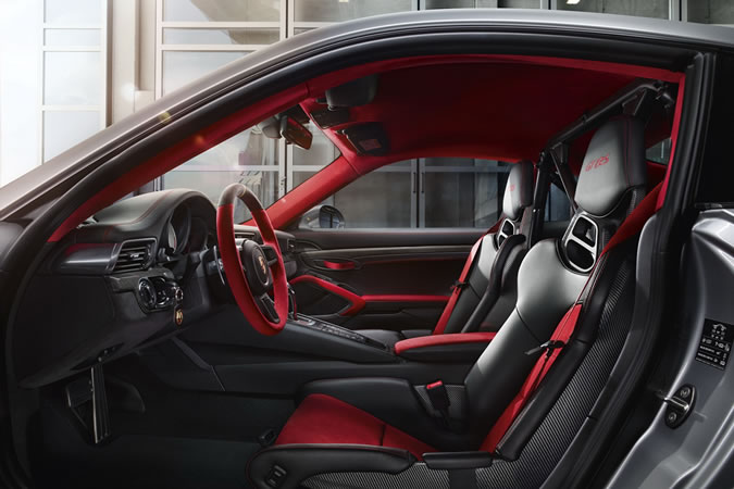 Porsche 911 GT2 RS red and black interior