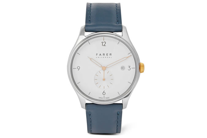 Farer Meakin Stainless Steel And Leather