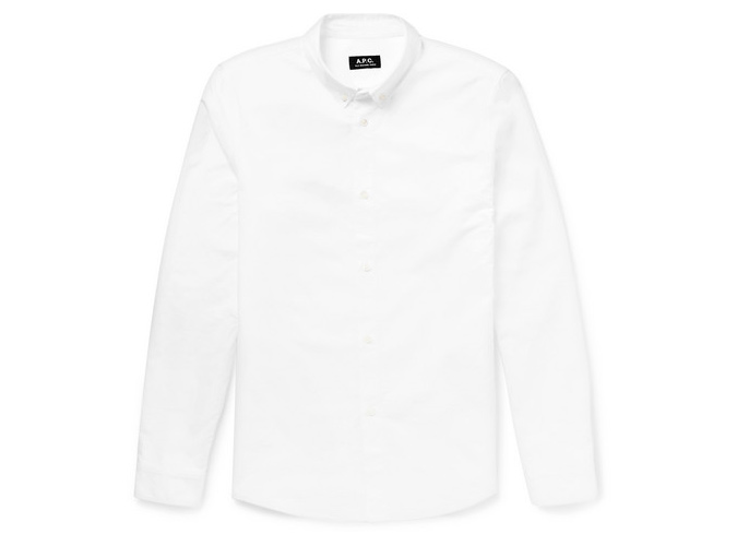 A.P.C. Slim-Fit Button-Down Collar Cotton Oxford Shirt