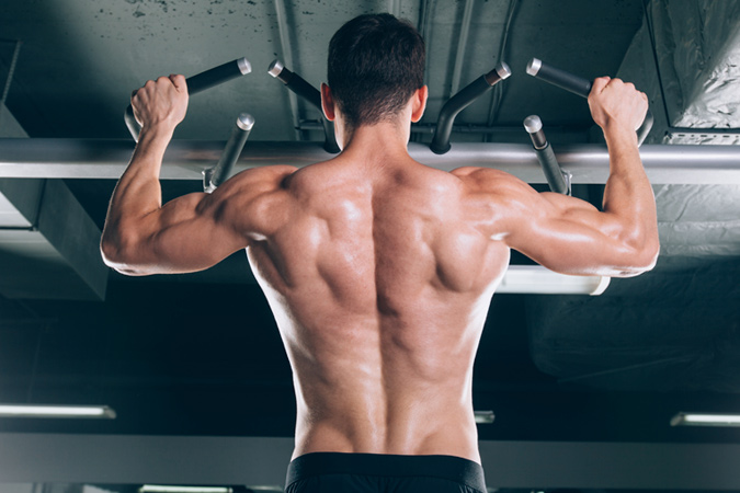 Man Doing A Pull-Up