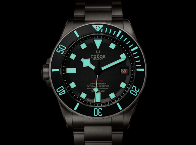 Tudor Pelagos Luminous Dial Markings