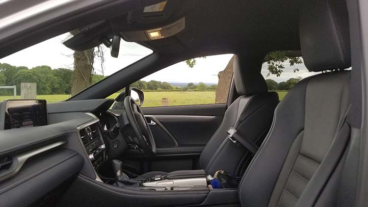 RX450h Hybrid F Sport interior wales