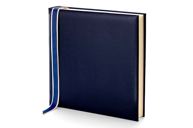 Aspinal of London Blue Leather Photo Album