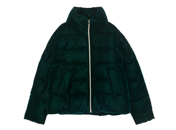 Zara Velvet Quilted Jacket