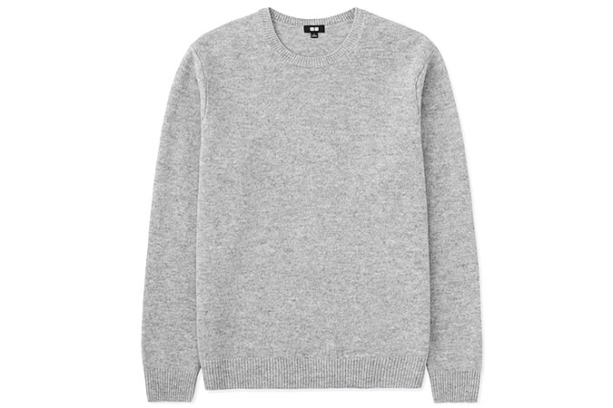 Uniqlo MEN PREMIUM LAMBSWOOL CREW NECK LONG SLEEVED JUMPER