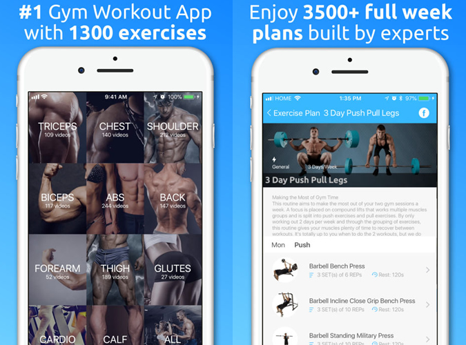 JEFIT Workout Planner Gym Log